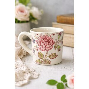 Johnson Bros Rose Chintz Mug Made in England 1950s Floral Tea Cup